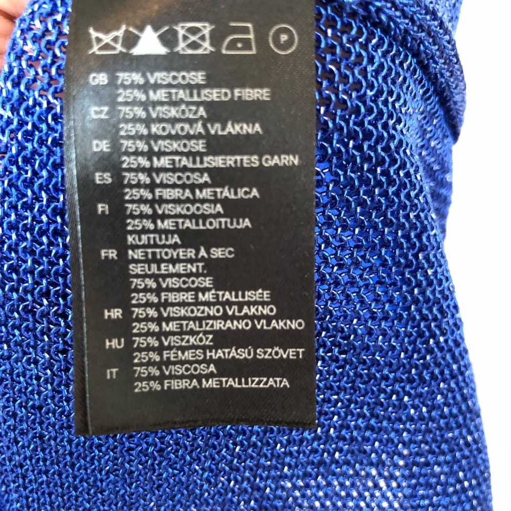 H&M Metallic Top With Open Back - image 5